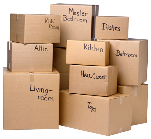 boxes with labels